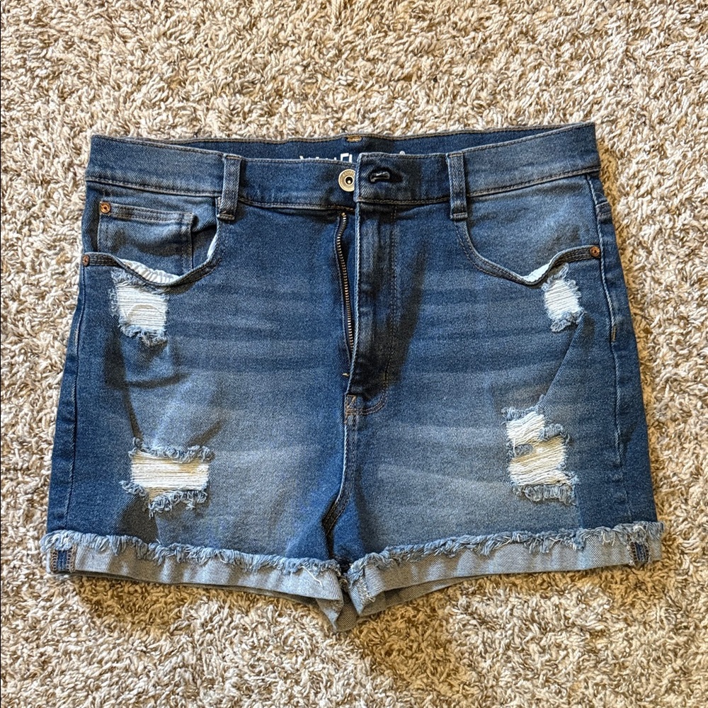 Dark Wash Denim Shorts